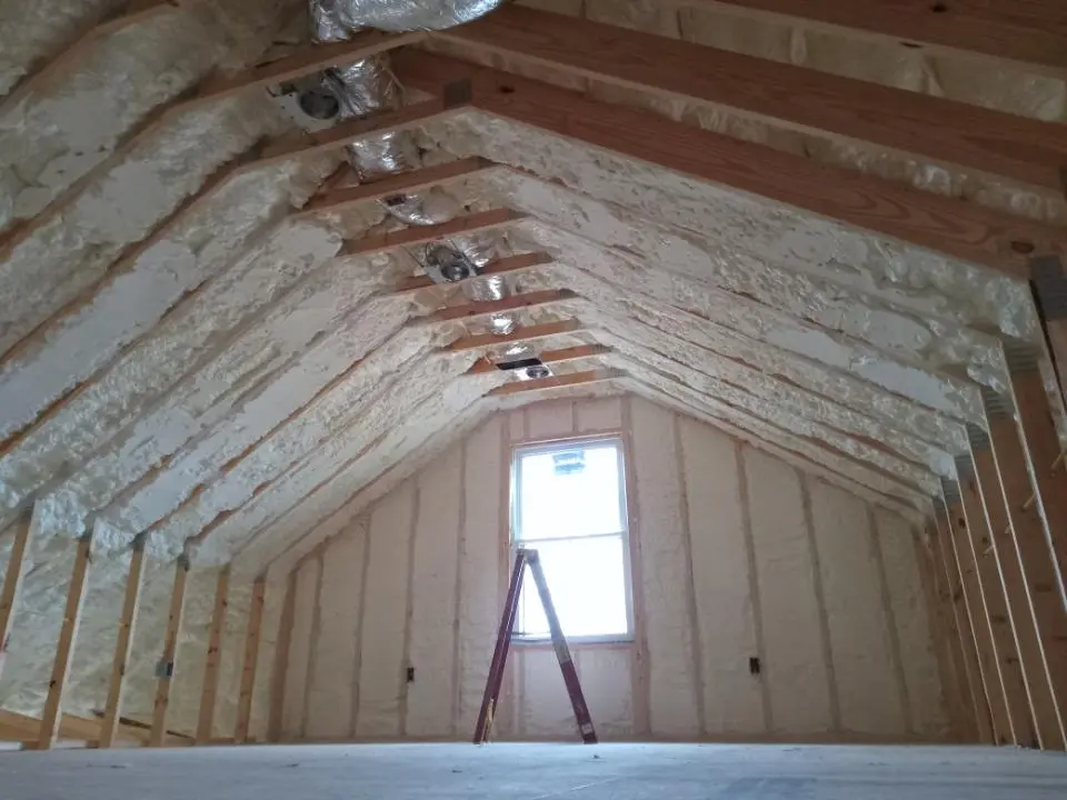 Spray foam roofing application for Crawl Space Insulation project in Sunland Park